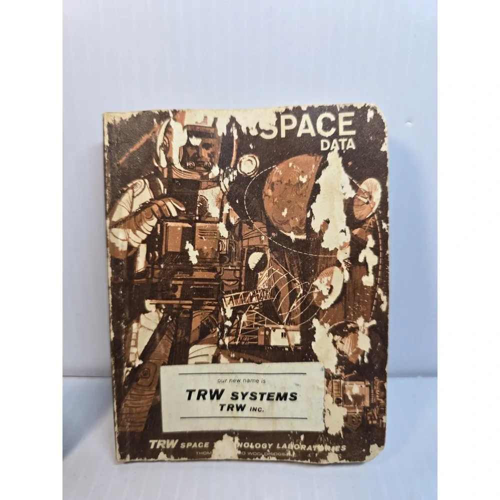 1965 TRW Space‎ Data Pocket Handbook W/ Range Operations Tech Training Card